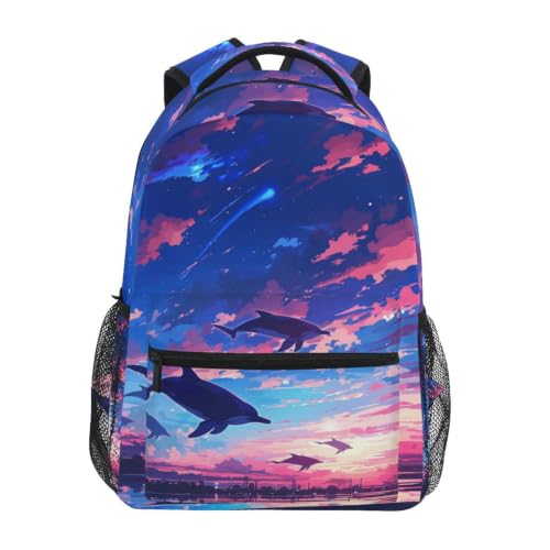 Sac à dos école océan et ciel pour le collège et les voyages