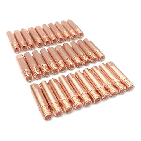 Copper Contact Tips .035'' / .030'' 30-pk Mig Welding Torch 11-30 Accessories for 15AK MIG/MAG Welding Torch MIG Guns (0.035'') Cover