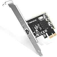 2.5GBase-T PCIe Network Adapter with 1 Port, 2500/1000/100Mbps PCI Express Gigabit Ethernet Card RJ45 LAN Controller Support Windows Server/Windows/Linux, Standard and Low-Profile Brackets Included