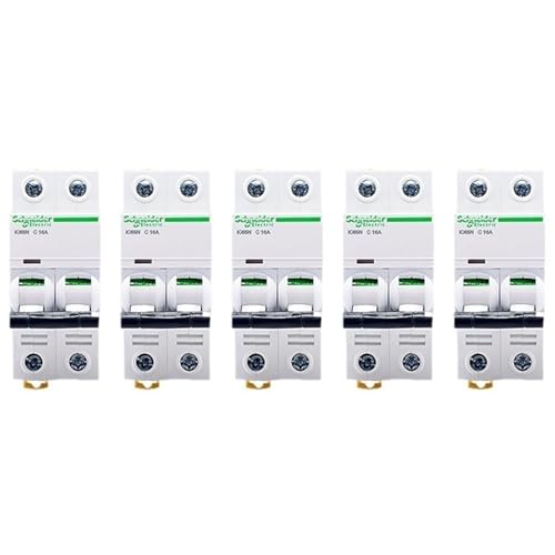 Disjoncteur électrique A9 iC65N 2P 20A monophasé en lot de 5 pièces