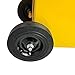 30 Gallon Fuel Caddy, Gas Caddy Storage w/Wheels & Manual Siphon Pump,Portable Diesel Fuel Transfer Storage Tank for ATV Car Mowers Tractors Boats Automobiles Yellow