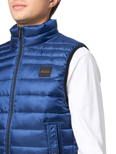 Image of BOSS Men's Lightweight Nylon Patch Logo Puffer Vest