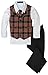 Gino Giovanni Little Boys' Four-Piece Plaid Dress Set