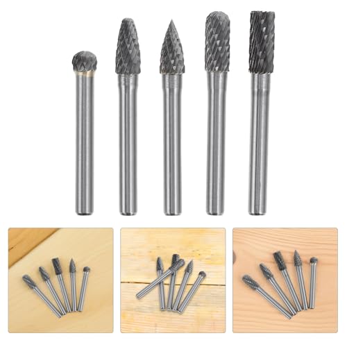 Kit de fresas rotativas de carburo de tungsteno 6 piezas 6x8mm miniatura 7