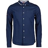 Superdry Premium University Oxford Shirt Herren Hemd Indigo, Größe:M