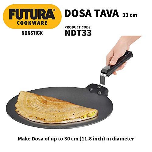 Hawkins/Futura Nonstick Tava/Griddle, 0, Gray #TOP3