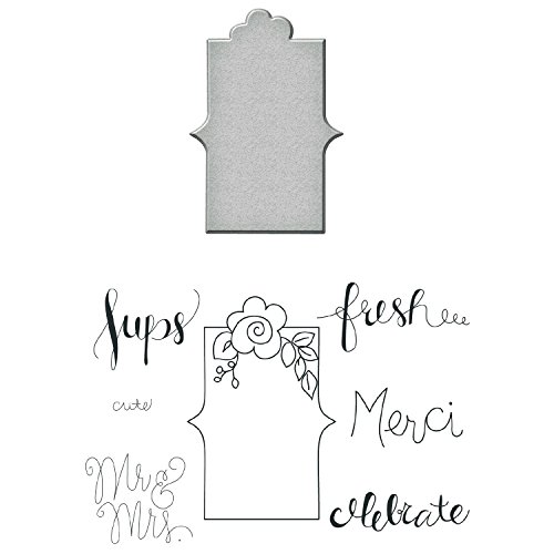 Tampon et moule de découpe Spellbinders Fresh Sentiments pour des reliefs parfaits