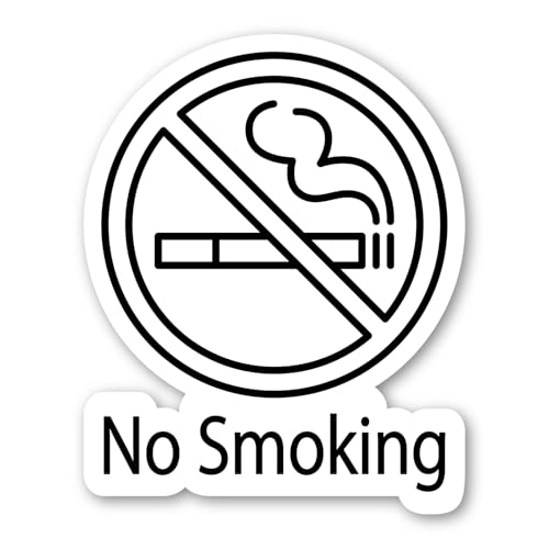 �։� No Smoking �X�e�b�J�[ �ό� �ϐ� �ϔM ���O UV�J�b�g ���~�l�[�g���H (170mm x 135mm)
