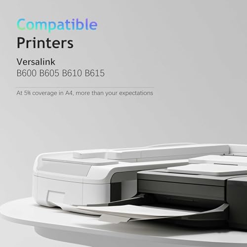 Image of B600 106R03944 Toner Cartridge Extra High Capacity Replacement Compatible for Xerox Versalink B600 Toner for Versalink B600 B605 B610 B615 Printer (1 Black, Extra High Yield, 46,700 Pages)