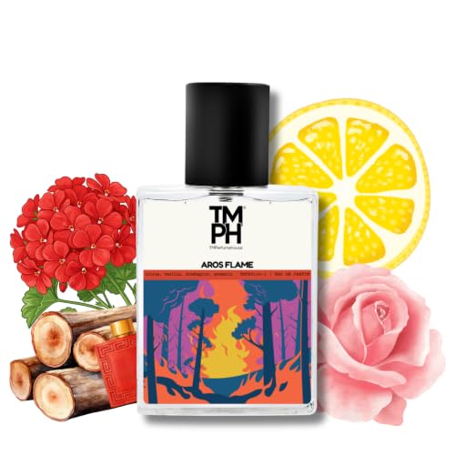 Image of TMPerfumehouse Aros Flame EDP for Men | Citrusy, Woody & Long Lasting Perfume Spray | Citrusy, Vanilla & Aromatic Fragrance | Luxury Gift for Him | TMPH | 50ml