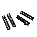 Good.news - Aglets Extremos zapato cordones, Metal herrete zapato cordones, Reparacion de repuesto de punta, Ebano,20 piezas