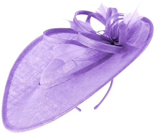 Coiffe soucoupe en forme de chapellerie Failsworth coloris bleu iris élégant