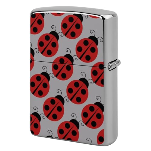ライターケース ZIPPO/ジッポー兼用ケース てんとう虫柄 ジッポライターカバー 互換性のある 軽量 おしゃれ 両面プリント メンズ レディース 贈り物