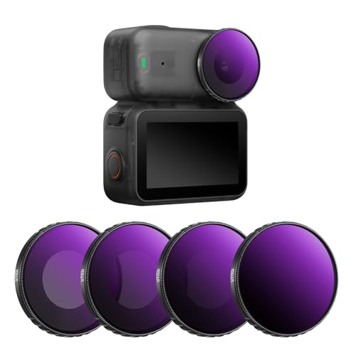 Image of K&F CONCEPT ND&PL Filter Set Compatible with DJI Osmo Nano Vlogging Camera, 4 Pack Multicoated HD Optical Glass ND8 /PL ND16 /PL ND32 /PL ND64 /PL Filters, Action Camera Lens Accessories