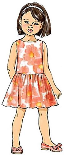 Miniatura 5 de Butterick Patrones 6201, Vestidos para niñosniñas, Tallas, CDD (2-3-4-5), Blanco