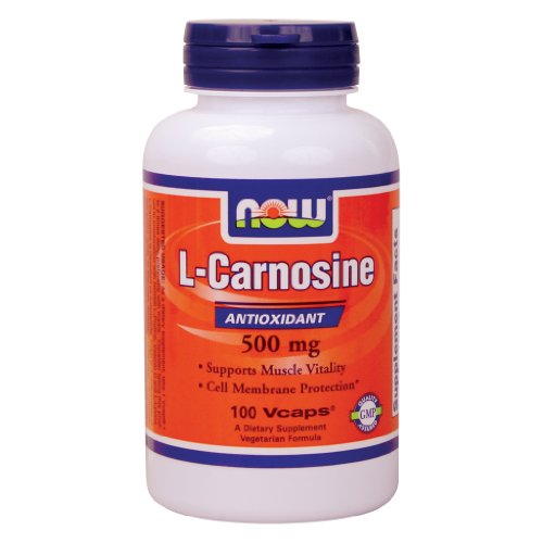 Now Foods, L-Carnosine, 500 mg, 100 Veg Capsules