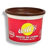 Mastic vitrier mondial brun/acajou pot 1kg