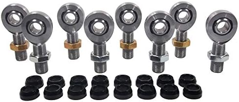 QSC 5/8 X 3/4-16 Chromoly 4-Link Rod End Kit with 5/8 Aluminum Cone Spacers, Rod End, Heim Joint