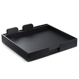 Bey-Berk D453 Black Leather 13 Piece Desk Set with 6-17"x14"&comma; 6-4"x4" 1-Conference Pad & Coaster Holder