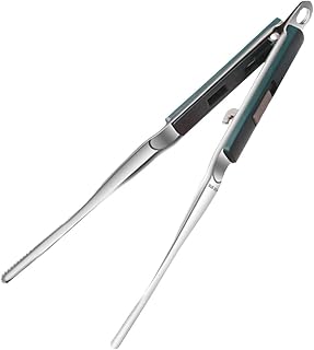 Creative Food Clip with Sawtooth, Stainless Steel PP Blue Kitchen Tool | Home and Hotel Use, Cooking Grilling Baking Frying, Practical Clamp for Barbecue, One Piece