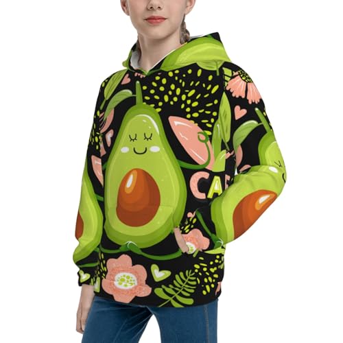 Avocado Keep Calm Kid Hoodies Boys Sweatshirts Girls Pullover with Pocket2