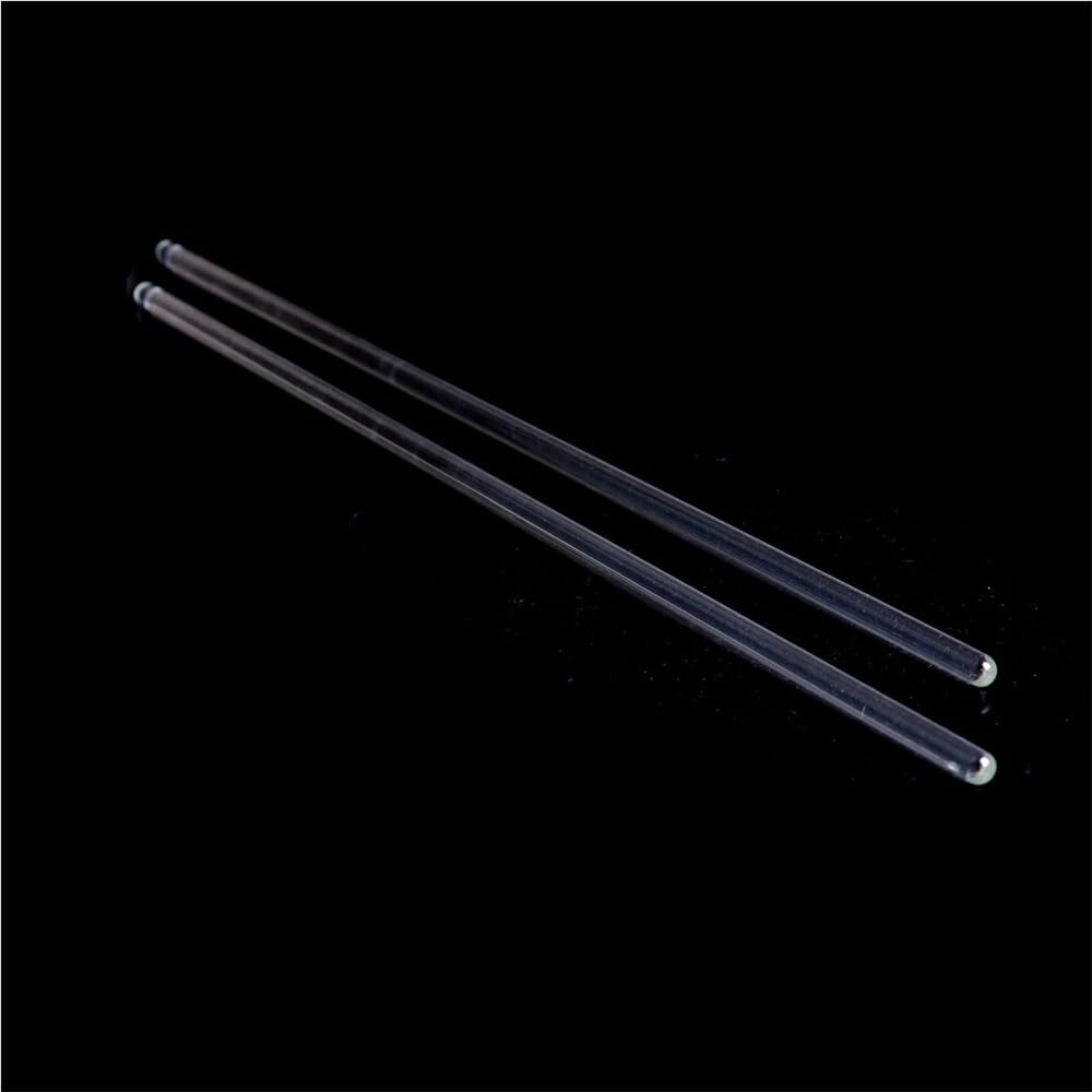 Laxalo One Color 4Pcs Clear Stirring Muddler, Borosilicate Stirrer For Lab 6Mm Dia, 100/200/300Mm Length Glass Stir Sticks For Cocktails
