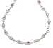 Produktbild ORPHELIA Damenkette 925/ooo Sterlingsilber 44CM FARBIG ZIRKONIA