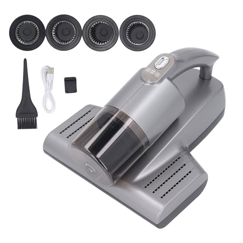 TOOLSGO Mattress Vacuum Cleaner 15Kpa Suction 57000RPM Cordless Handheld Vacuum with U V C Light and Ultrasonic for Bed Pillows Sofa Carpet