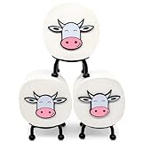 3Pcs Cow Toilet Paper Holder, Funny Animal Pattern Toilet Roll Holder Bathroom Tissue Storage Holder Table Decor