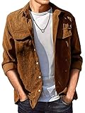 braune cordjacke kombinieren Design: Kentkragen, Knopfleiste, 2 Brusttasche + 2 Seitentasche, cordstoff, slim fit.