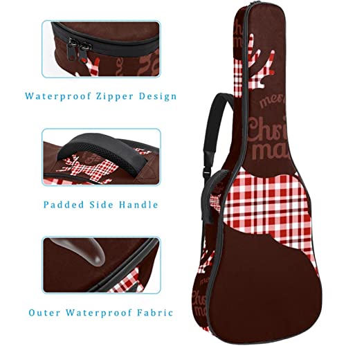 Housse de transport rembourrée en tissu Oxford imperméable avec bandoulière réglable Motif Noël avec renne - Les Beatles, Paul McCartney, John Lennon, RIngo Starr, George Harrison Housse de transport rembourrée en tissu Oxford imperméable avec bandoulière réglable Motif Noël avec renne – Image 5