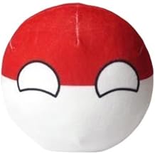 Countryball Plushies Polandball 3.9 Inches Plush Toy Country Ball Anime Cosplay Mini Pillow Cushion Key Ring Home Decor,Poland,3.9inch
