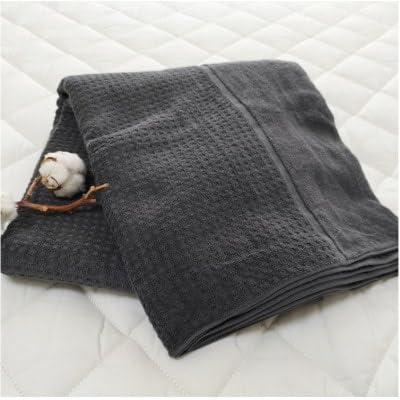 (シングル)オーガニックコットンタオルケット(145×190cm)チャコール