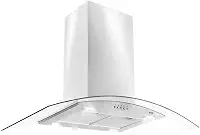 Coifa e Depurador de Ilha Eos 90cm Com Vidro Curvo Eco90iv Inox 220v