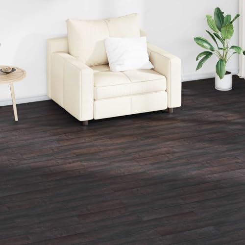 Planches de sol PVC marron foncé vidaXL 5,02 m² pour rénovation