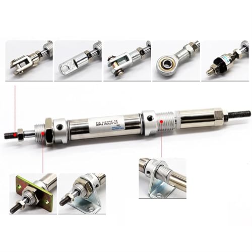 Vérin pneumatique double effet MAJ cylindre inox alésage 25mm stroke 25 - 3