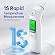 Ohrthermometer, Ohr Fieberthermometer für Baby Erwachsene, digitales infrarot-Thermometer mit 24 Einweg-Schutzkappen