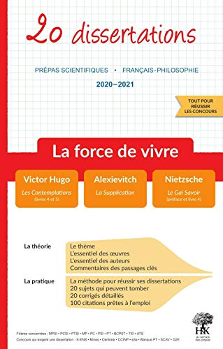 Télécharger 20 dissertations sur le thème 2020-2021 « La force de vivre » en prépa scientifique PDF Ebook En Ligne