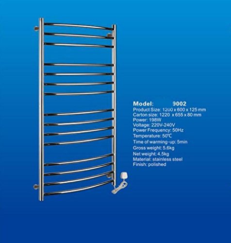 Radiador de baño FANGYAO eléctrico de acero para secar toallas en pared modelo 9002 4