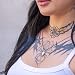Fly Style Halskette geflochten Wax Rope Chain mit Verschluss aus Edelstahl - Herren Damen Surfer Kette - Schwarzer Choker - Kunstleder Optik, Längen:ca. 42.0 cm, Verschluß:3 mm