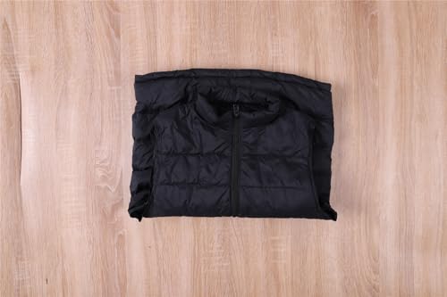 Toddler Girls Puffer Vest Jacket with High Neck Zipper Snow Coat Kids Winter Warm Outerwear for Girls 2-14 Years4