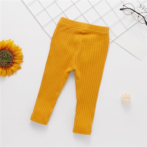 Toddler Girls Cotton Cable Knit Leggings Classic Solid Footless Tights Ankle Length Pants for Kids2