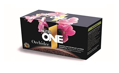 NUTRI1ONE Orchidee, Concime concentrato per Orchidee in ampolle predosate per 1 litro di acqua per favorire la fioritura e prolungarne la durata. 20 ampolle