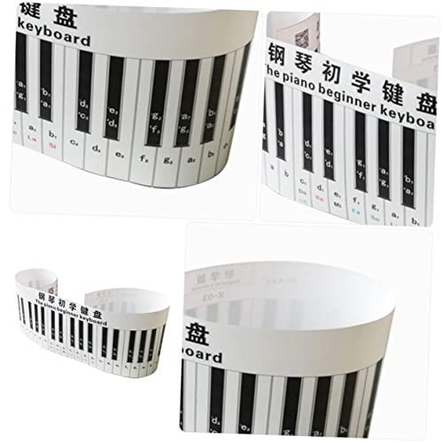 TOYANDONA Clavier de piano simulé claviers instrument Débutant piano fournitures d’apprentissage du piano clavier de pratique du piano clavier piano débutant clavier à touches 3d PVC Black - Les Beatles, Paul McCartney, John Lennon, RIngo Starr, George Harrison TOYANDONA Clavier de piano simulé claviers instrument Débutant piano fournitures d'apprentissage du piano clavier de pratique du piano clavier piano débutant clavier à touches 3d PVC Black – Image 3