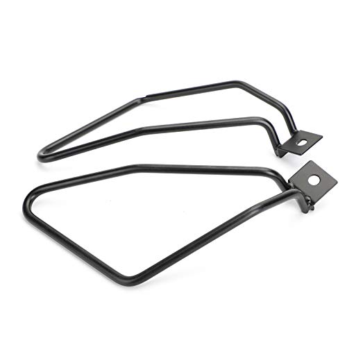 Black Saddlebag Support Mounting Bracket for Sportster 883 Fat bob FXDF Dyna BK miniatura 6