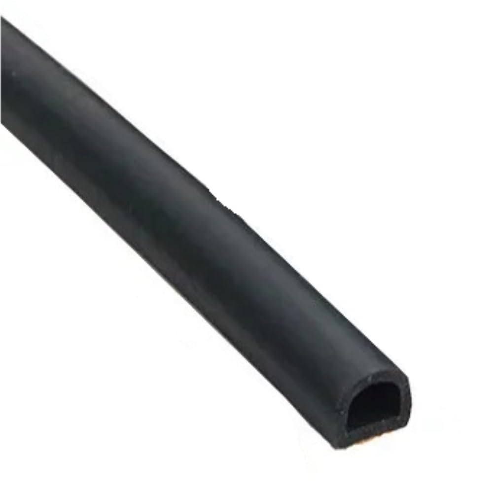 Joint d'étanchéité EPDM type D noir autocollant de 3 mètres pour fenêtres