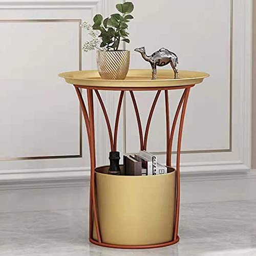 Petite Table Basse Moderne en Fer : Table de Chevet pour Chambre