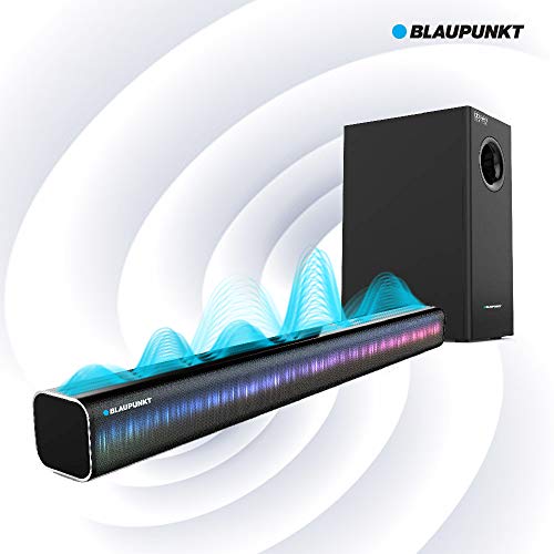 Image of Blaupunkt SBW01 Wired Dolby Soundbar with Subwoofer, Bluetooth and HDMI Arc(Without Remote)