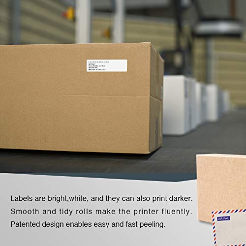 Betckey - Compatible Dymo 1738595 (0.75" X 2.5") Barcode/File Labels - Compatible With Rollo, Dymo Labelwriter 450, 4Xl & Zebra Desktop Printers[10 Rolls/4500 Labels] #TOP4