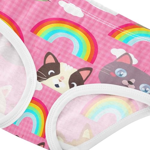 Cute Cartoon Cat Pink Toddlers Underwear Floral 2t Cotton Panties Little Girl Pattern Briefs Underpants4